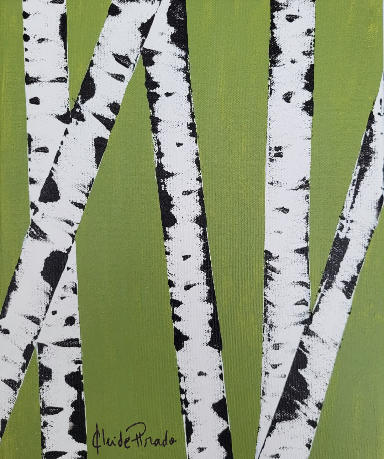 Birch Forest painting