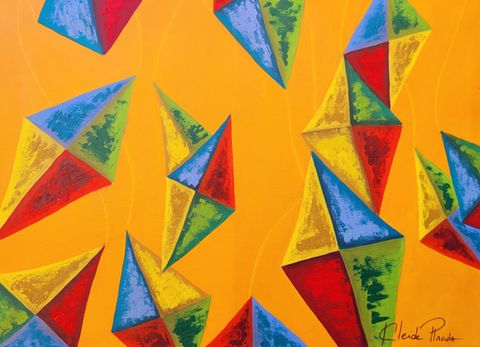 Flying Kites painting