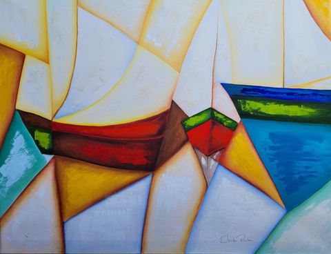 Boats painting