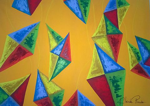 Flying Kites painting